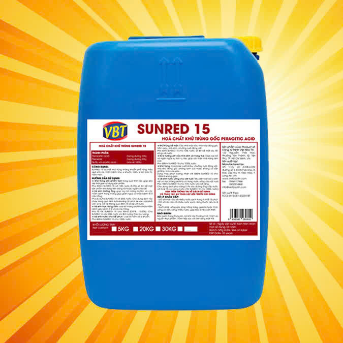 SUNRED 15 - Hóa chất khử trùng gốc peracetic acid